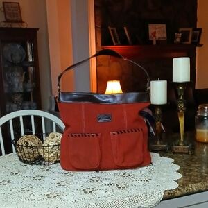 TIGNANELLO NWT Suede and Genuine Leather Hobo Bag Water Repellent.